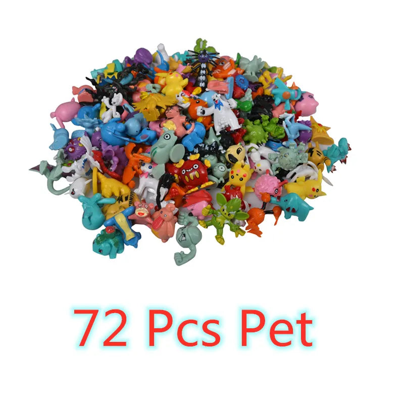144 Style Pokemon Figure Toys Anime Pikachu Action Figure Model Ornamental Decoration Collect Toys For Children's Christmas Gift Quick Pick Grocers